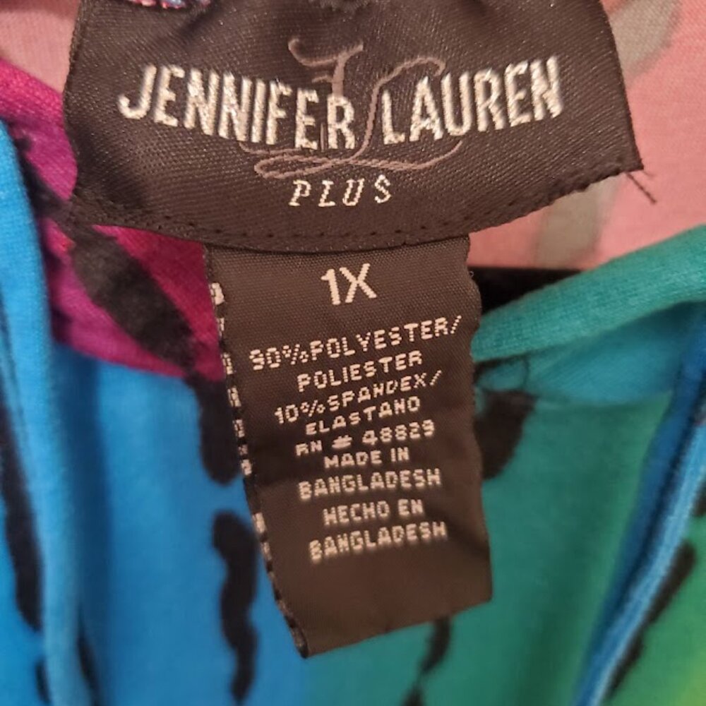 Jennifer Lauren Plush Hooded Maxi Dress Rainbow - Picture 3 of 3